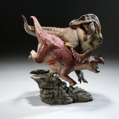 Tyrannosaurus rex vs triceratops diorama limited edition 0208/500, , medium