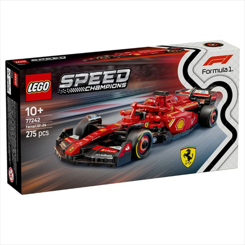 Lego speed champions ferrari sf-24 f1® race car 77242 for ages 10+ 275pcs, , medium-null