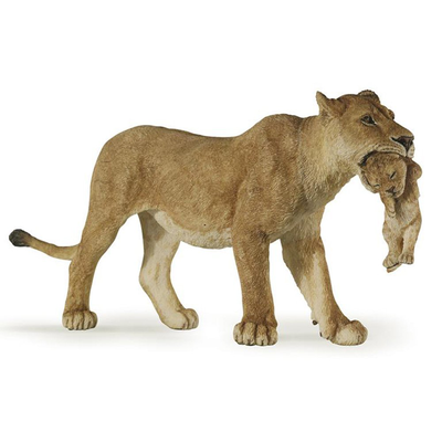 Lioness with cub, , medium