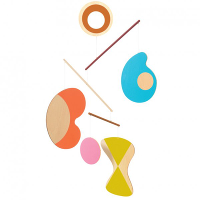 Abstraction wooden mobile, , medium