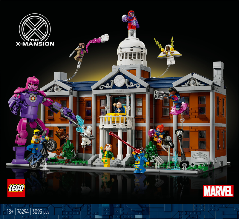 Lego marvel x-men: the x-mansion 76294 &gamma;&iota;&alpha; &eta;&lambda;&iota;&kappa;ί&epsilon;&sigmaf; 18+ 3093&tau;&mu;&chi;, , medium-null