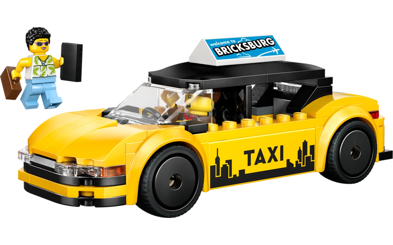 Lego city 60487 yellow taxi, , medium-null
