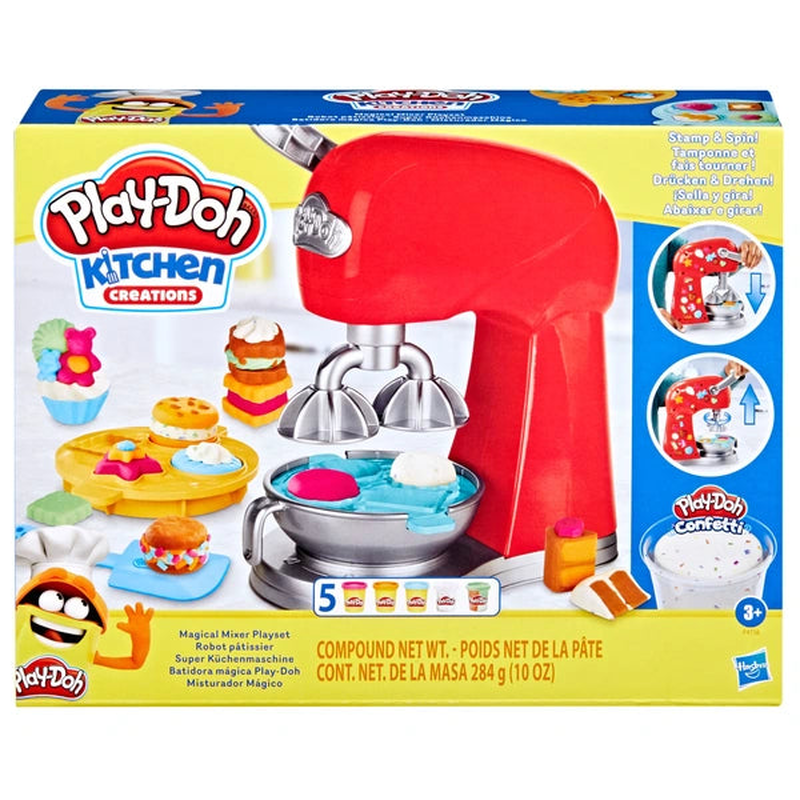 Play-doh kitchen creations magical mixer playset, , medium-null