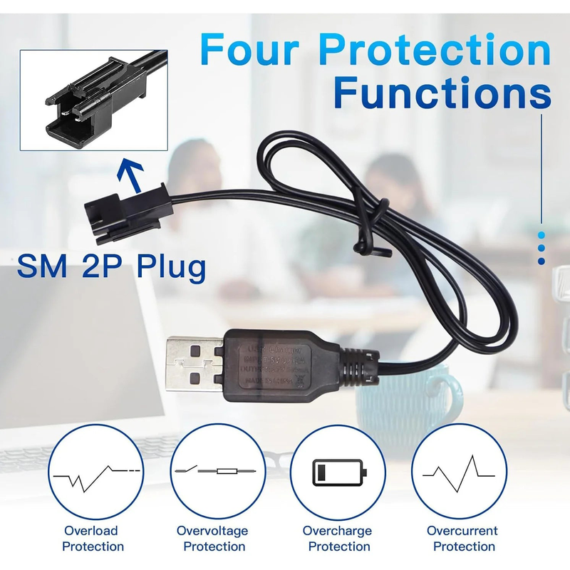 Lithium USB battery charger 3.7v 400ma 2-pin, , medium image number null