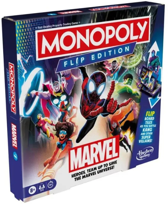 Product image: Hasbro monopoly marvel flip edition f9931 8y+ greek version, , medium-null