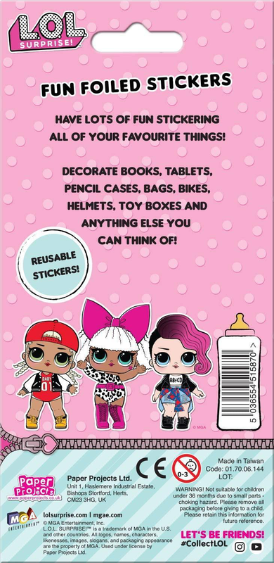 L.o.l. Surprise! Fun foiled stickers, , medium-null