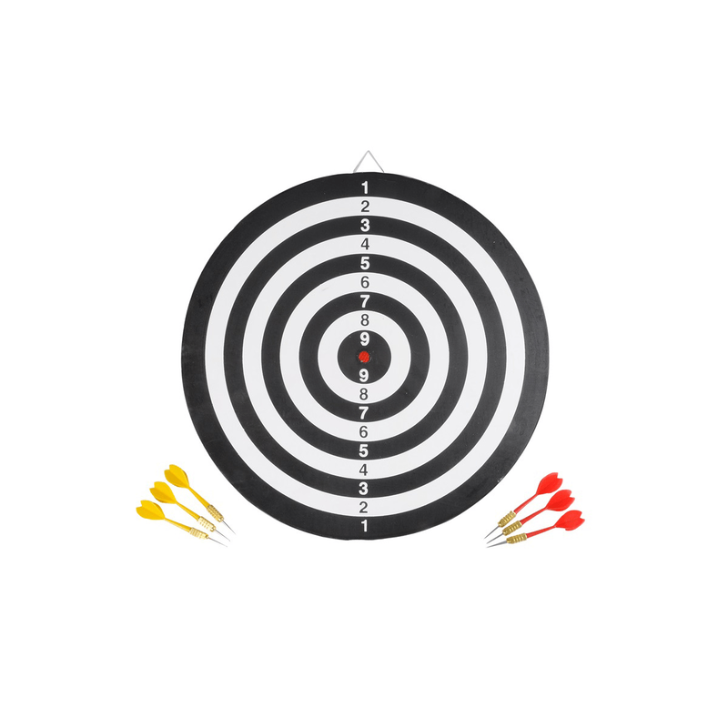 Dartboard paper with 6 darts, , medium-null