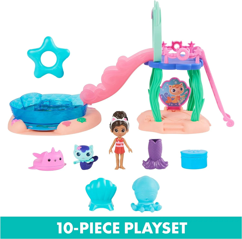 Gabby's dollhouse gabby girl's purr-ific pool playset-null