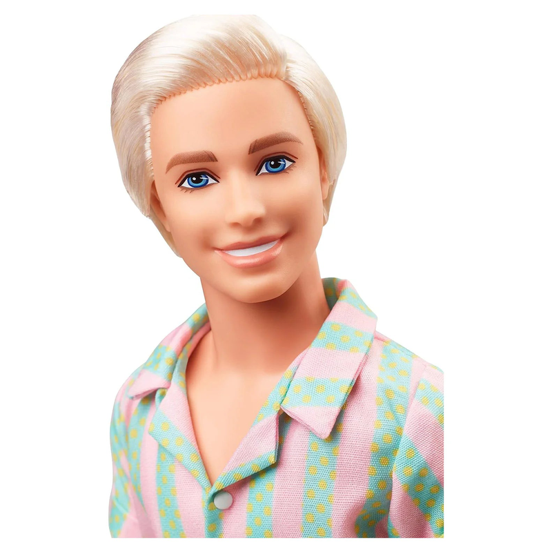 Barbie movie ken doll pastel stripes beach set, , medium-null