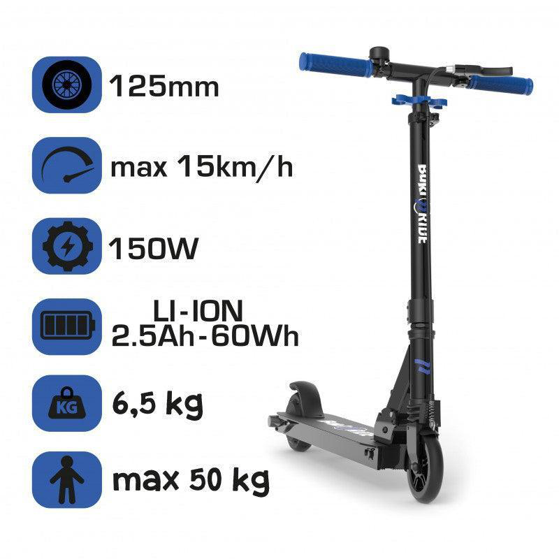 Product image: Buki france electric battery powered scooter 125mm - blue, , medium-null