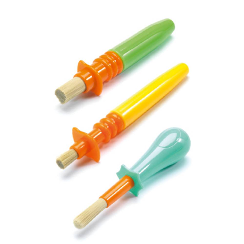 Djeco 3 ingenious paintbrushes, , medium image number null