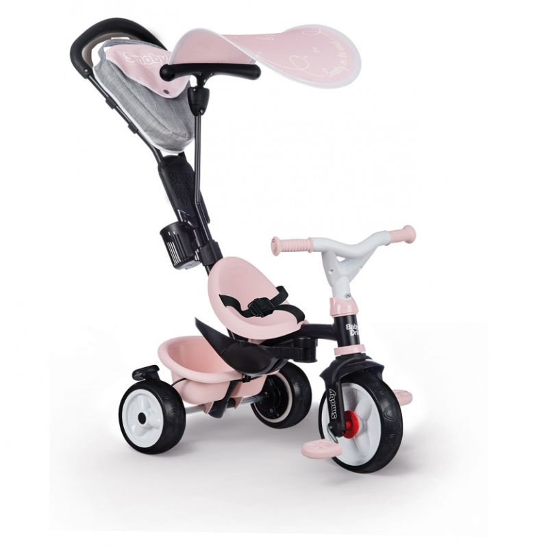 Smoby baby driver plus tricycle pink 741501, , medium-null