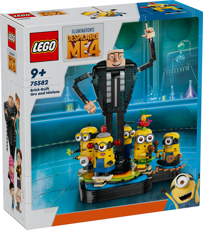 Lego despicable me 4 brick-built gru and minions 75582 for ages 9+ 839pcs, , medium-null