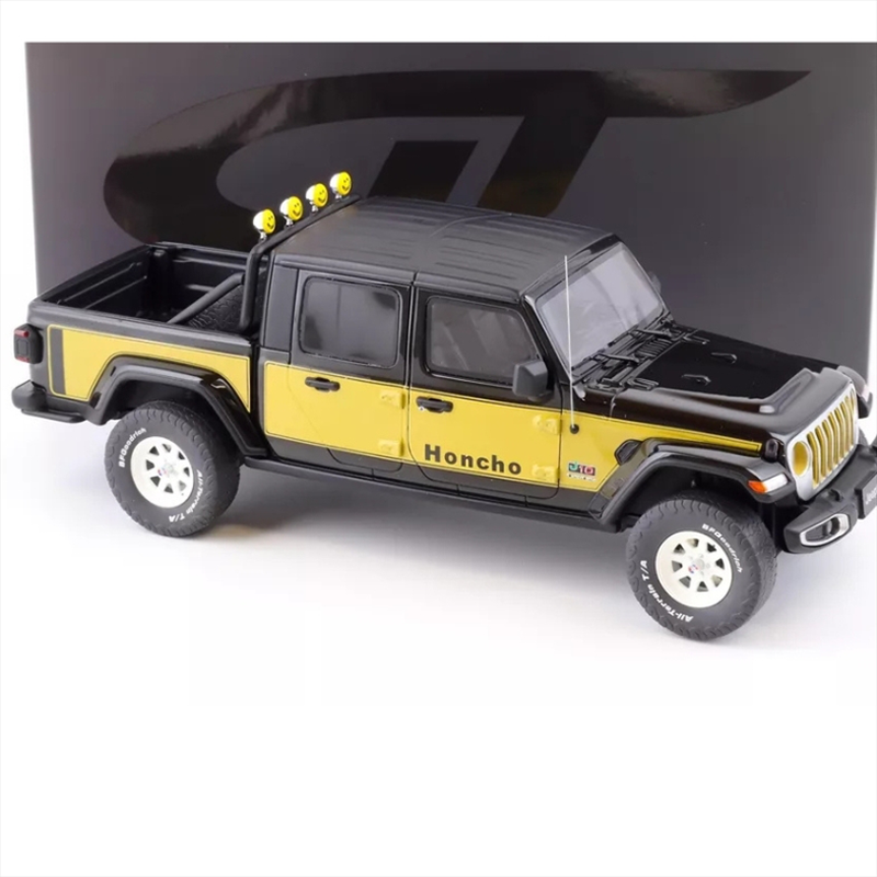 Product image: Gt spirit 1/18 2020 jeep gladiator honcho *resin series*, black/yellow-null