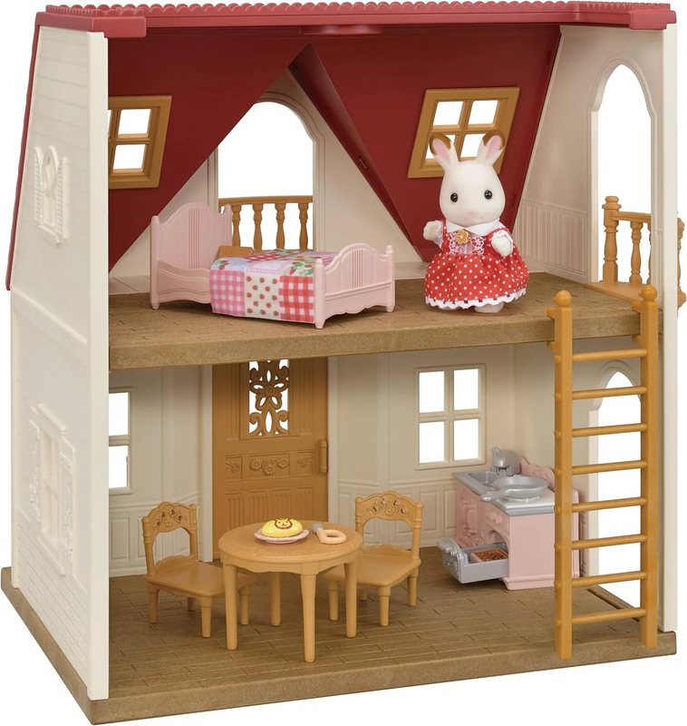 Product image: Sylvanian families red roof cosy cottage dollhouse, , medium-null