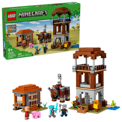 Lego minecraft 21278 the pillager outpost and ravager, , medium