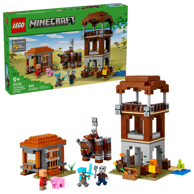 Lego minecraft 21278 the pillager outpost and ravager, , medium-null