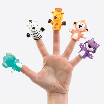 Safari animals finger puppets