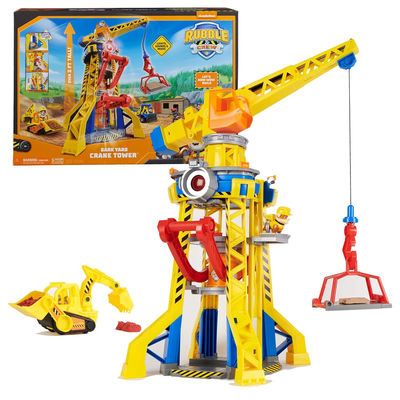 Paw patrol rubble and crew bark yard crane tower playset, , medium