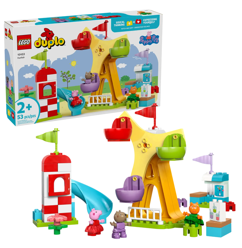 Product image: Lego peppa pig 10453 funfair toddler building set, , medium-null