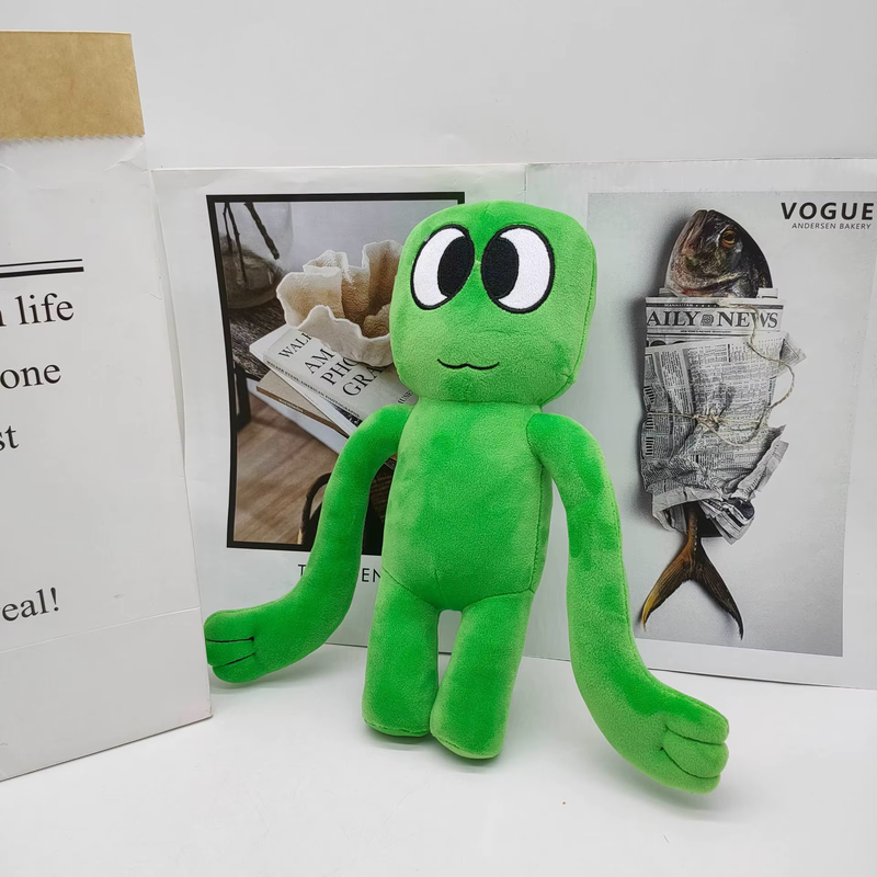 Rainbow friends plush toy green 25cm, , medium-null