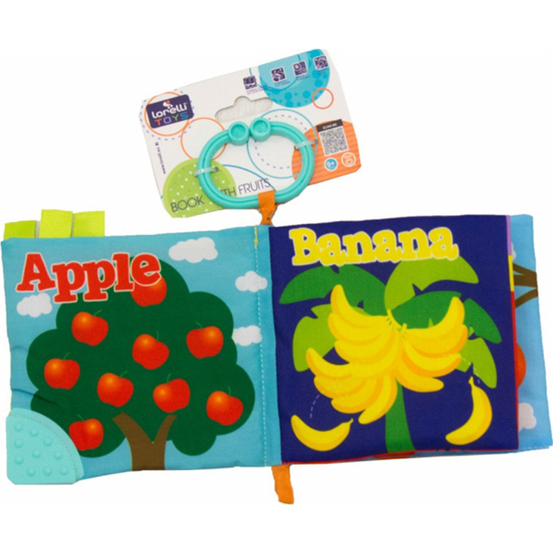 Product image: Lorelli fruits εκπαιδευτικό πάνινο βιβλίο 0m+, , medium-null