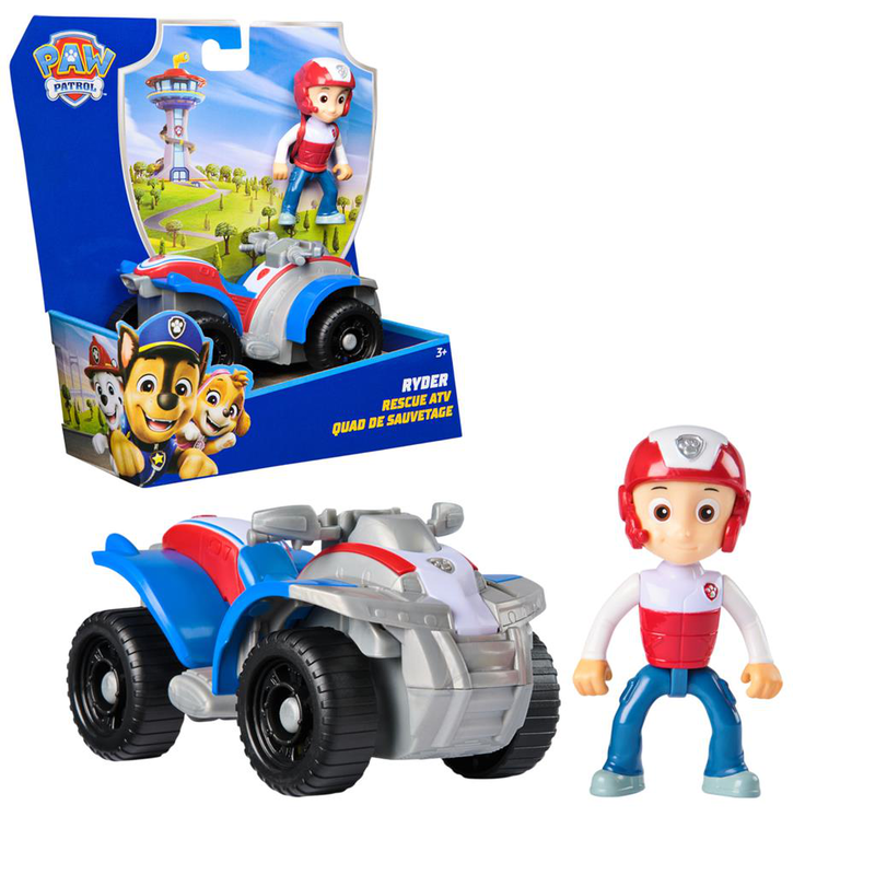 Paw patrol ryder's rescue aTV vehicle and figure, , medium-null