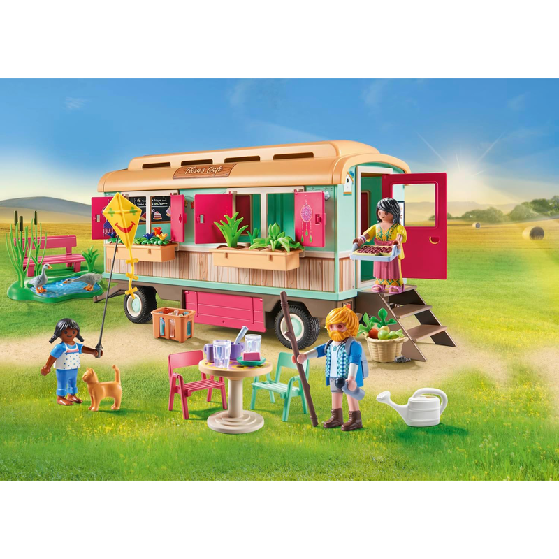 Playmobil cozy site trailer cafe, , medium-null
