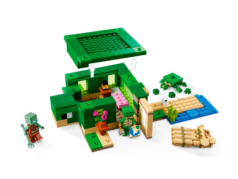 Product image: Lego minecraft 21254 the turtle beach house, , medium-null