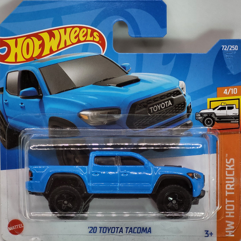 Product image: Hot wheels '20 toyota tacoma – hw hot trucks 72/250 2022 1/64 die-cast model, , medium-null