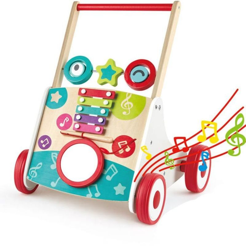 Hape early melodies wooden my first musical walker e0383a, , medium-null