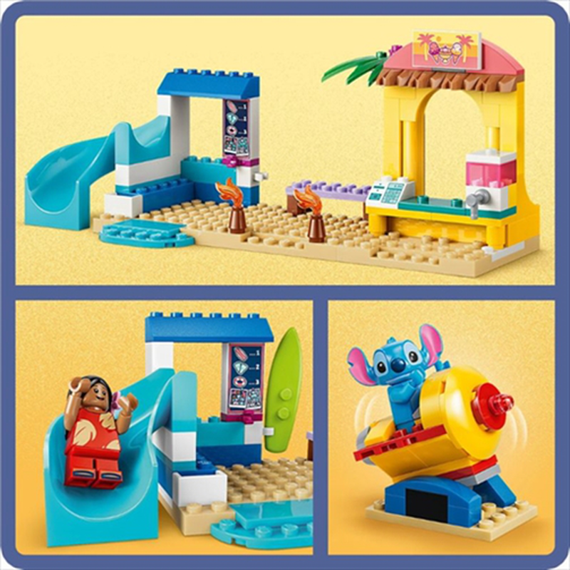 Lego 43280 disney - beach fun with lilo  stitch, , medium-null