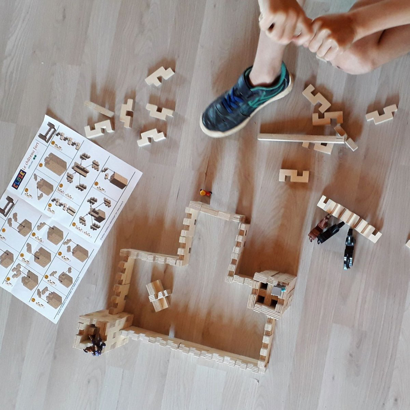 Product image: Wooden construction set - 100 pieces basic, , medium-null