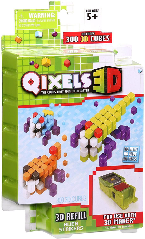 Qixels 3d cubes refill pack - alien strikers, , medium image number null