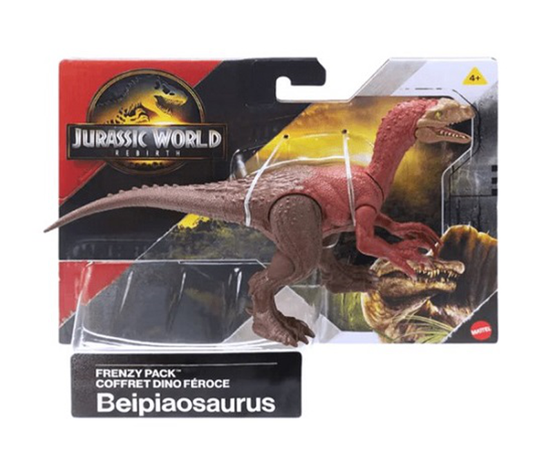 Jurassic world rebirth frenzy pack dinosaur action figure 4y+ jgb72 (1pc random selection), , medium-null