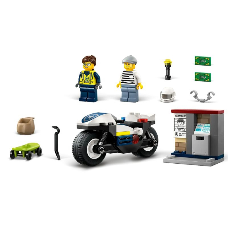 Lego 60455 city - police motorcycle chase, , medium-null