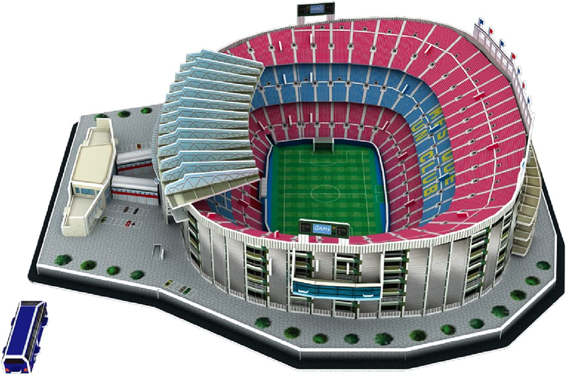 3d puzzle camp nou stadium - barcelona 69pcs, , medium-null