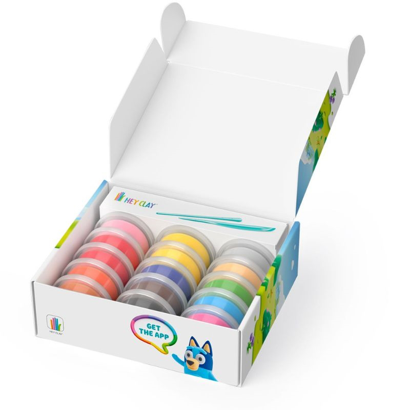 Hey clay 15031 bluey  friends series collections 15pcs 440080, , medium-null