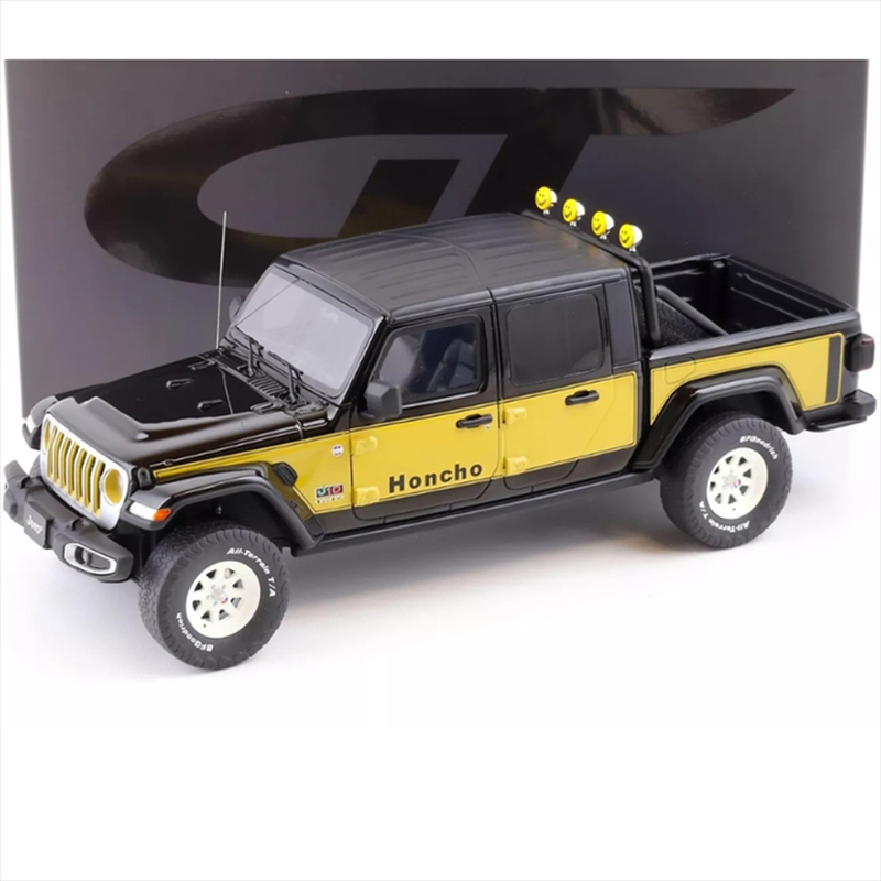 Product image: Gt spirit 1/18 2020 jeep gladiator honcho *resin series*, black/yellow-null
