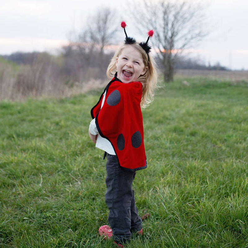 Great pretenders little ladybug toddler cape, size us 2-3t, , medium image number null