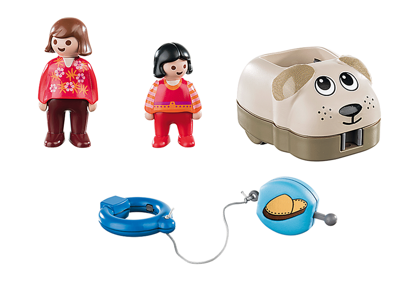 Playmobil 70406 1.2.3 dog train car for 18+ months, , medium image number null