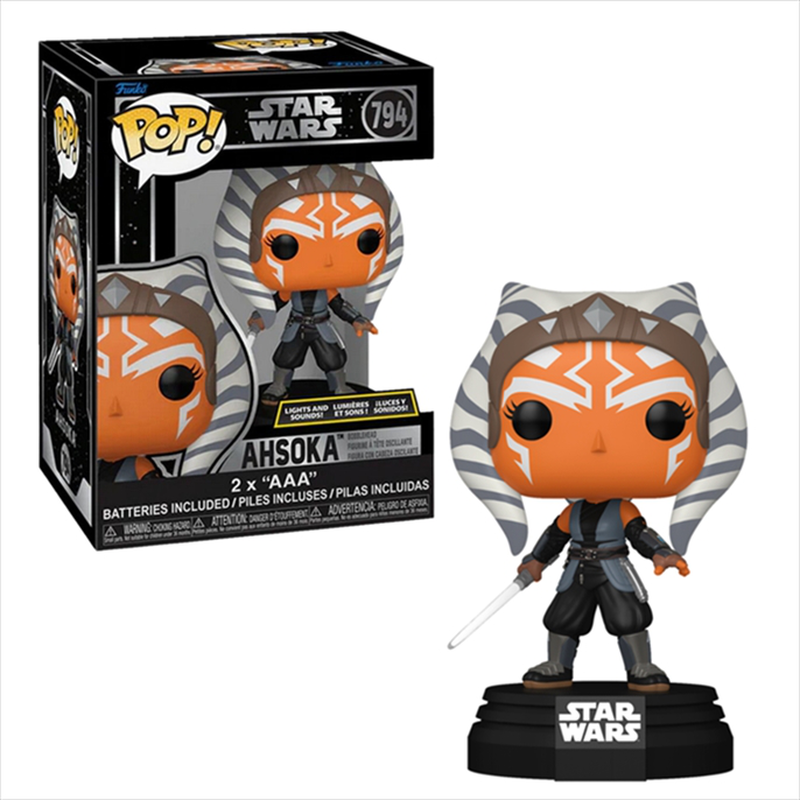 Funko pop!: star wars - ahsoka lights and sounds #794 vinyl figure, , medium-null
