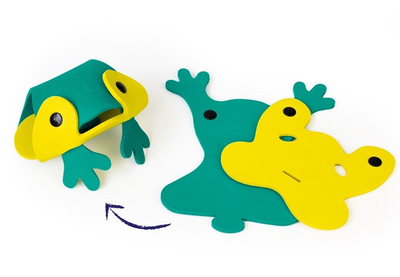 Quut quutopia bath toy - frog family set, , medium