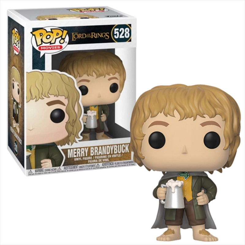 Funko pop! Movies: the lord of the rings - merry brandybuck #528 vinyl figure, , medium-null