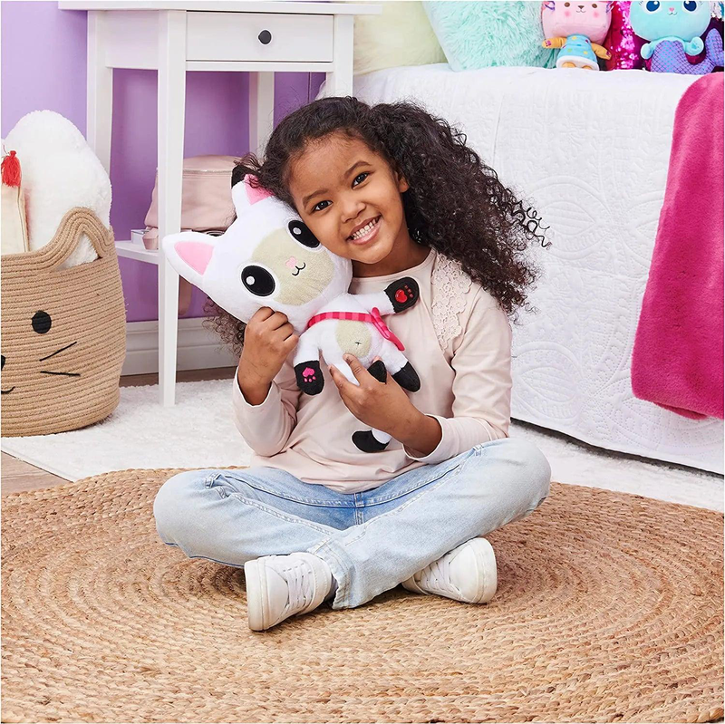 Gabby's dollhouse talking pandy paws 33cm plush, , medium-null