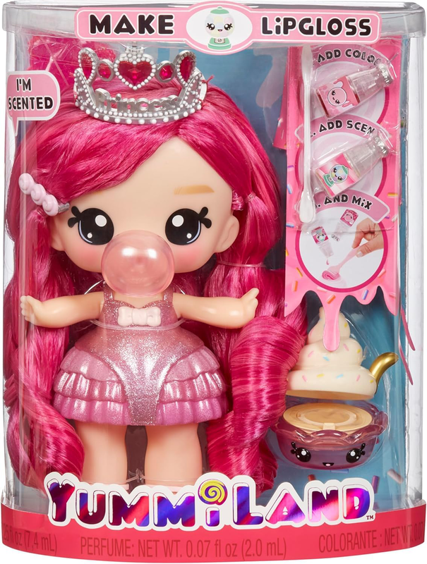 Yummiland large doll + lipgloss pet - bianca bubblegum - 4y+, , medium image number null