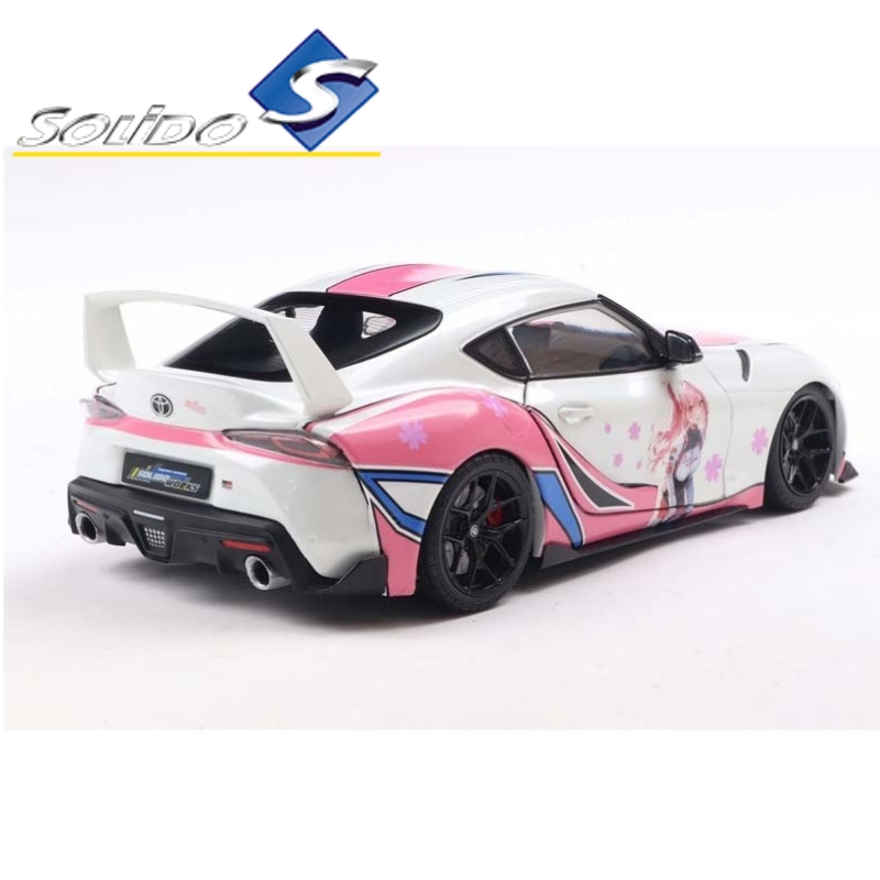 Solido 1/18 2024 toyota supra gr solido works itasha, white/pink/blue, , medium-null