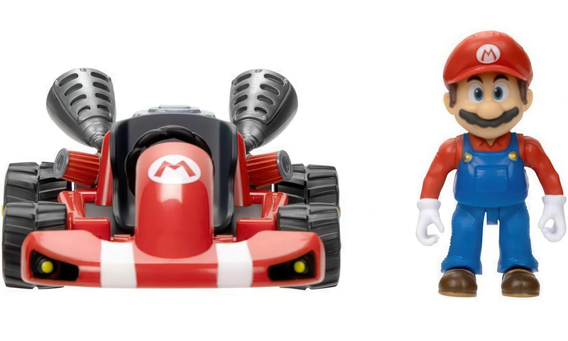 Nintendo super mario movie 7 cm figure with kart set, , medium image number null