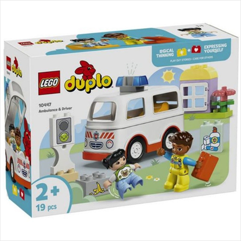 Lego duplo ambulance driver 10447 for ages 2+ 19pcs, , medium-null