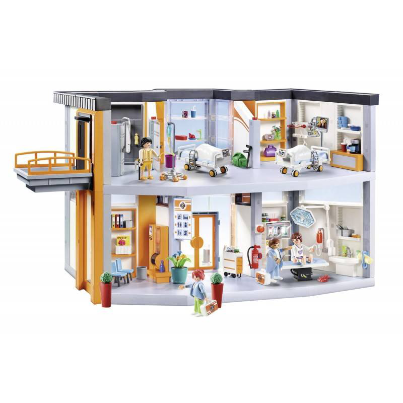 Playmobil 70190 city life large furnished hospital with lift, , medium image number null